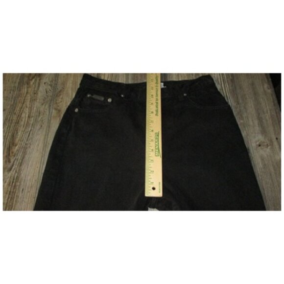Vintage Women CK Calvin Klein Black Jeans High Rise Size 8 Msre 28x28 - Picture 8 of 13